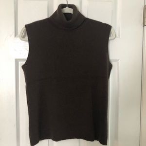 Mark Shale Brown 100% Cashmere Turtle Neck Med